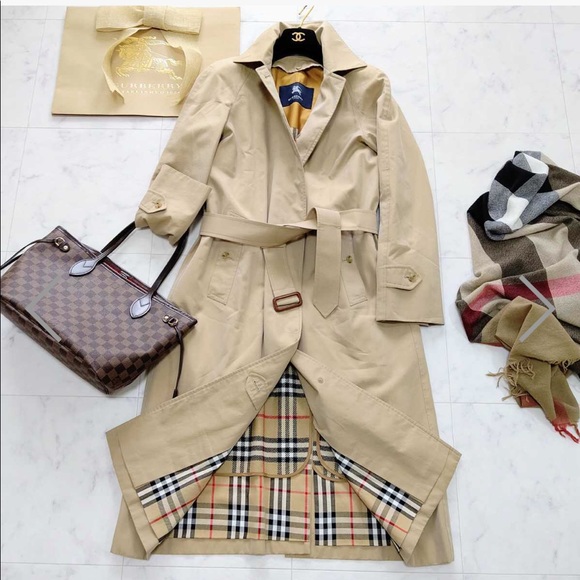 Burberry London trench coat, spring coat with wool lining, Novag, commuter, M,38 - Picture 2 of 6